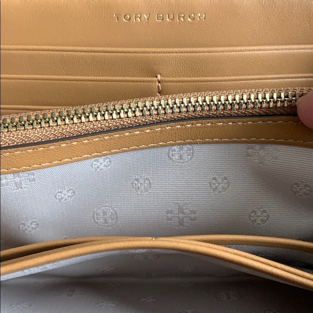 Tory Burch Web Zip Continental Wallet Cardamon - Picture 6 of 8